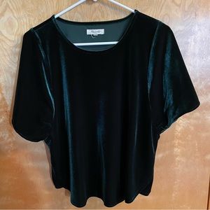 Madewell Velvet Butterfly Top